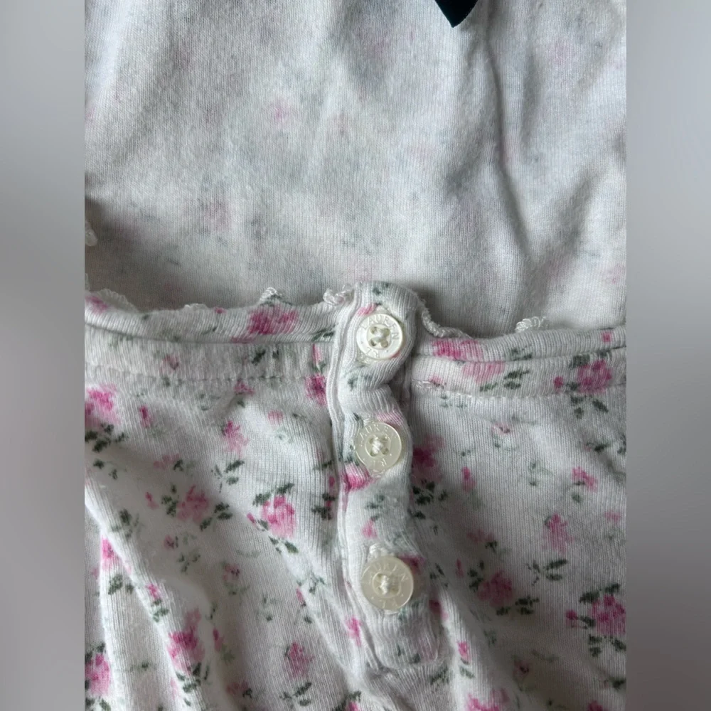 Ralph Lauren White and Pink Floral night gown - Picture 3 of 7